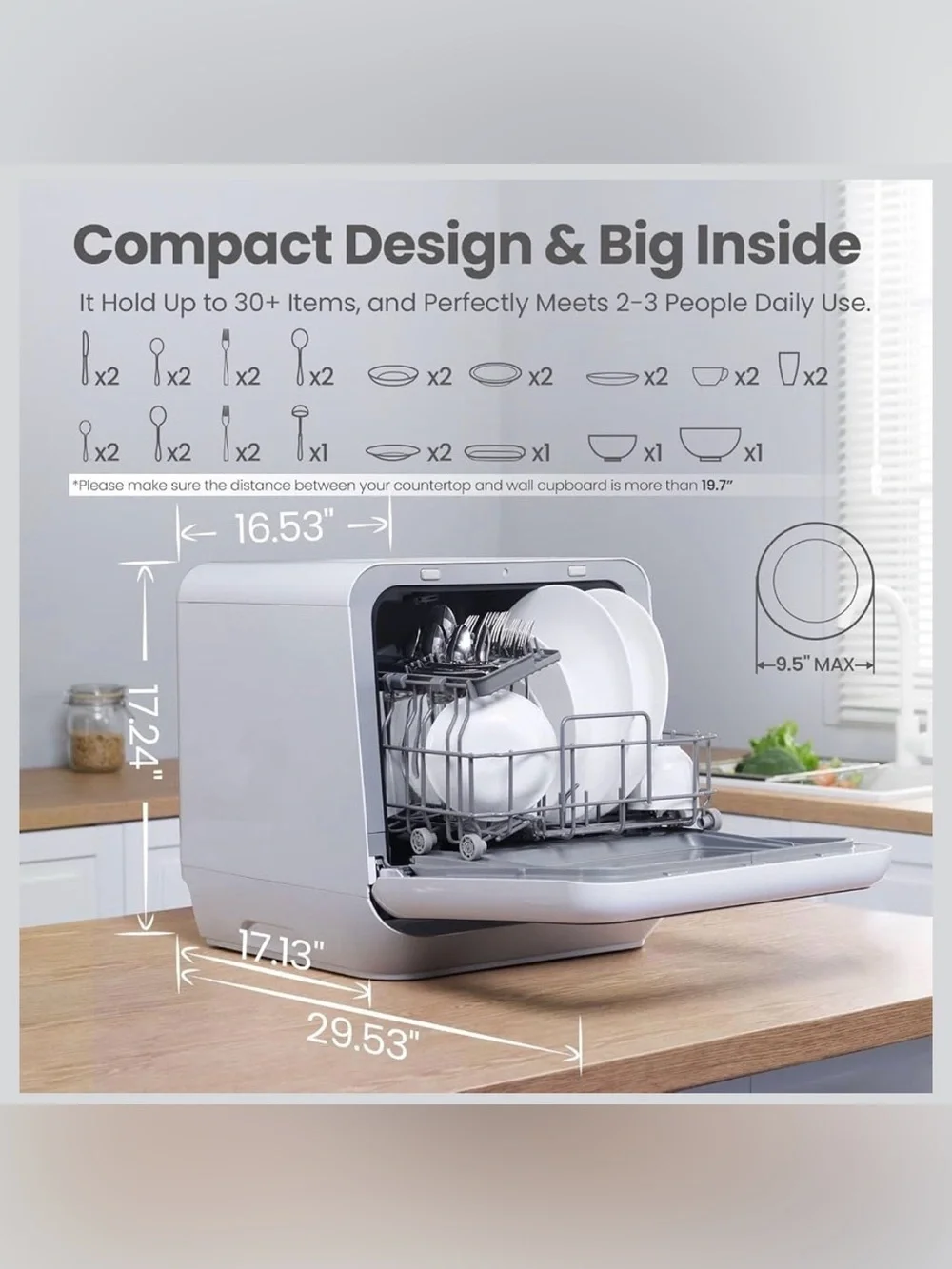 Comfee Countertop Dishwasher
